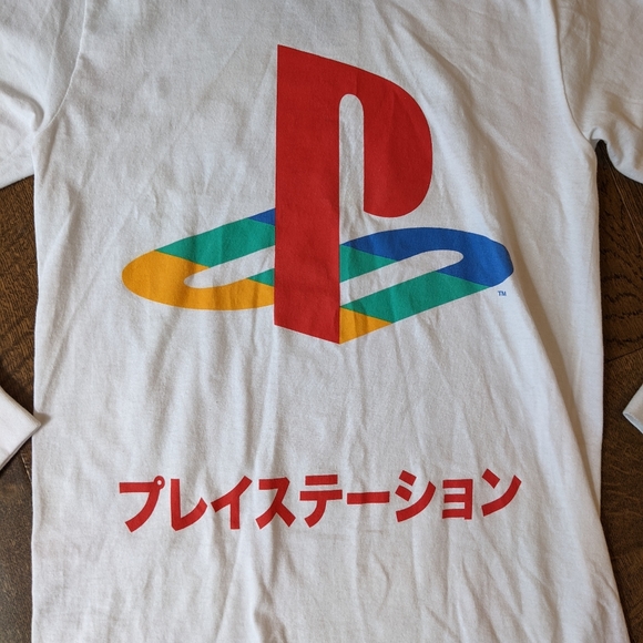 PlayStation With Japanese Long Sleeve t-shirt Size small - Picture 2 of 6